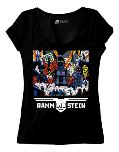 Remera Mujer Rammstein 8 Dtg Premium