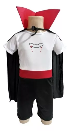 Fantasia Infantil Vampiro Com Capa