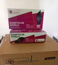 Comprar Guantes De Nitrilo Negros Guantes Kingdata 5 Micras Guantes