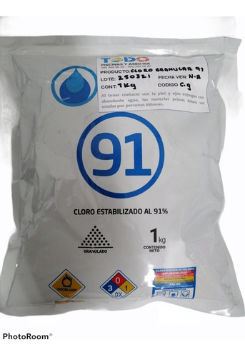 Cloro Granular Al 91% X 1kg