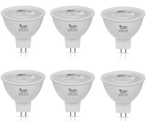 Simba Lighting Bombilla Led Mr16 De 3.5 W 12 V (paquete De 6