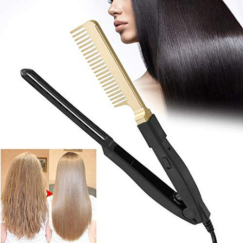 Peines - Electric Heating Comb, Flat Iron Heat Resistant Hai