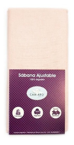 Sabanas Ajustables Camaro 1 1/2 Plazas 144 Hilos 100% Algodon Elastico Completo En El Cabezal, Las Mejores!