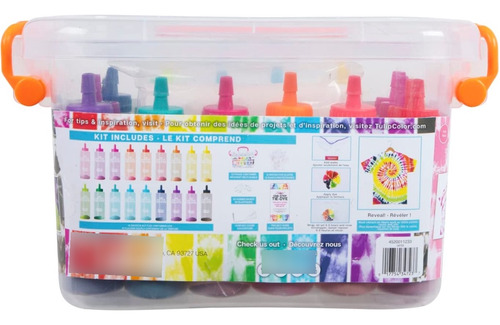 Kit One Step Tie Dye + Caja Almacenadora Con 123 Pzs