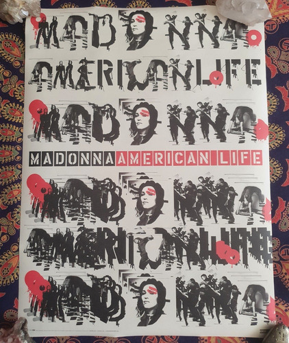 Poster Madonna American Life 45 X 61 Cms (Usado)