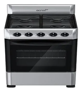 Estufa Acros Naw1001s A Gas 4 Quemadores Acero Inoxidable P