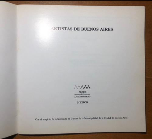 Artistas De Buenos Aires Museo Arte Moderno México- Glusberg (Usado)