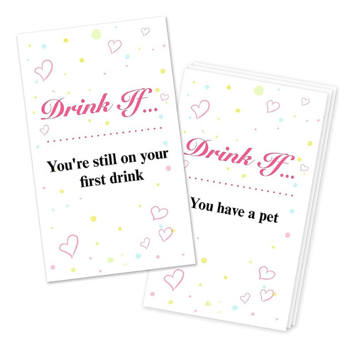 30 Drink If Bachelorette Party Game Cards, Girls Night Out A