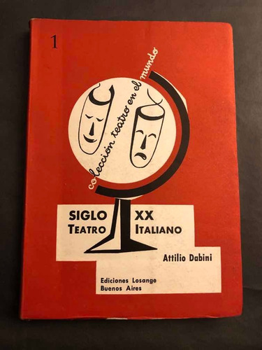 Antiguo Libro Teatro Italiano Siglo Xx. 53144.