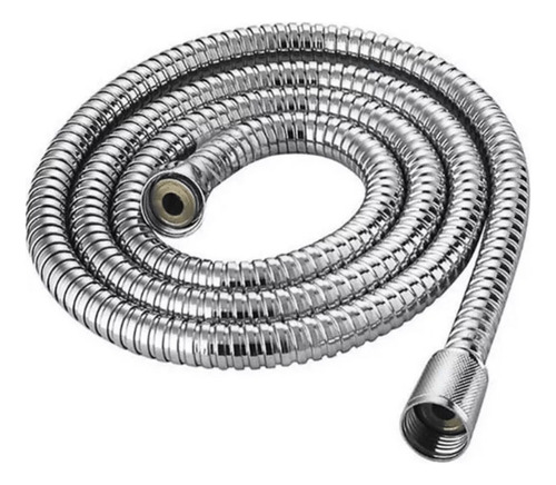 Manguera Ducha Flexible Extensible Cromada 2 Metros