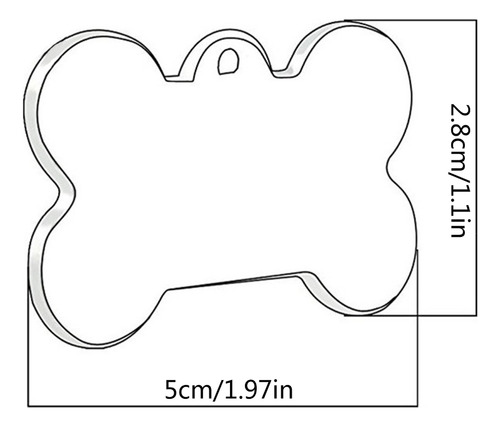 (1#mold)id Tags Blank Metal Tags Personalized Dogs Tags And