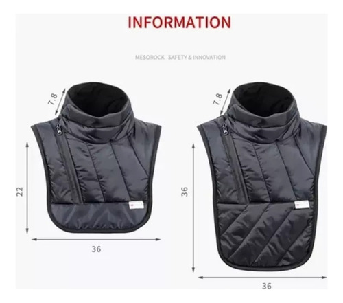 Protector De Cuello Para Moto Bufanda Cortaviento
