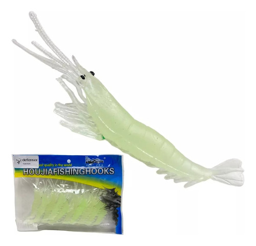 Set 10 Señuelo Pesca Mar Senuelos Pesca Camaron Silicona 4g 