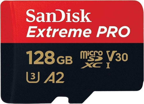 Memoria Sandisk Micro Sd Xc 128gb Extreme Pro 200mb/s 4k V30