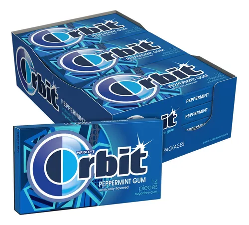 Orbit Goma De Mascar De Menta Sin Azcar, 14 Piezas Paquete