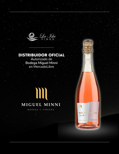 Imagen 2 de 10 de Espumante Miguel Minni Rosatto Caja X 6 - Dulce Rosado
