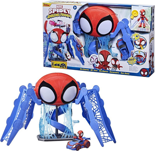 Centro Aracnido Spiderman Friends Marvel Web-quarters