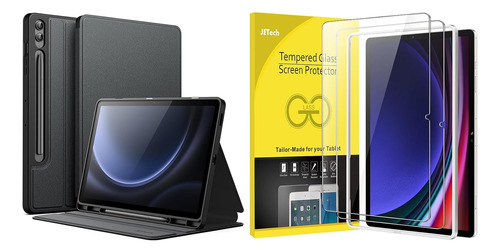 Funda Para Galaxy Tab S9 Fe / Fe Plus 12.4 + Vidrio Templado