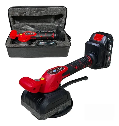 comprar Maquina Assentar Porcelanato Pisos Vibradora 2 Baterias Case
