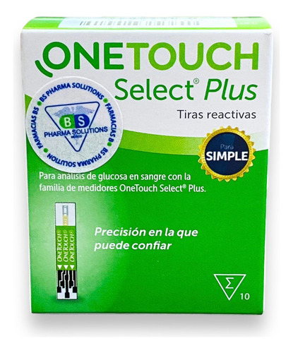 One Touch Select Plus Simple C/10 Tiras Reactivas
