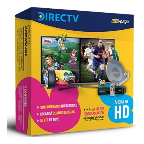 Imagen 1 de 1 de Antena Direct Tv Kit Completo Prepago 46 Cm Auto Instalable