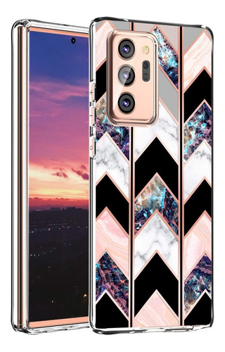 Baisrke Funda Galaxy Note 20 Ultra, Carcasa De Marmol Geo...