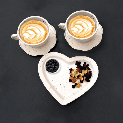 Taza Café Té Cerámica Asa Torneada Crema Opaca Pl Deco