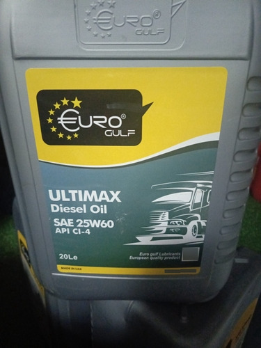 Aceite 25w60 Ci 4 Euro Gulf Dual Diesel Importado Uae Paila 