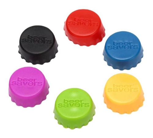 6x Cubrebotellas Cerveza Silicon Tapa Cerveza Botellas Chela Color Kit