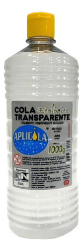 Cola Transparente 1kg Aplicola Ideal Para Slime Lavável