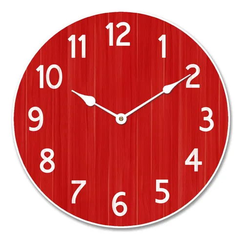 Gran Tienda Reloje Rojo Blanco