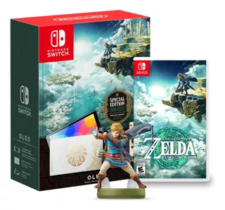 Switch Oled Zelda: Tears Of The Kingdom + Juego + Amiibo