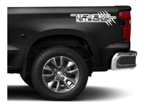 Sticker Trail Boss Garras Compatible Con Pick Up Silverado