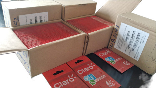 Simcard Claro X 10 Prepago Activadas Recargas 4g Minutos Por