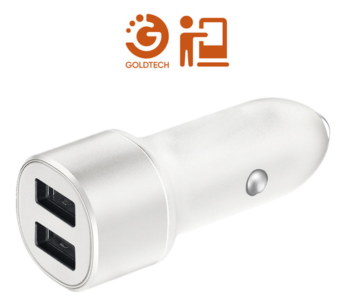 Cargador Goldtech De Auto 2 Usb 12v Universo Binario