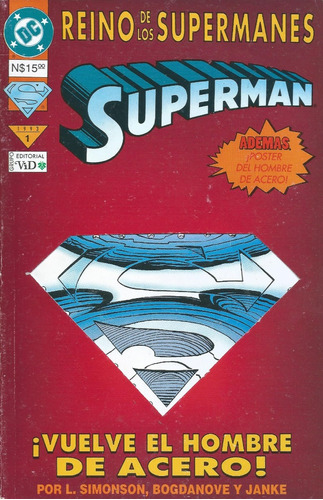 Superman: Lote De 9 Cómics. Dc Comics. Editorial Vid/ Zinco 