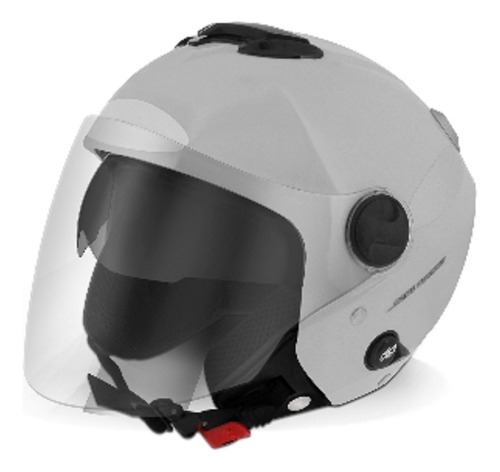 Capacete Liberty New Atomic Branco Fosco - 56 - (s/adesivo)