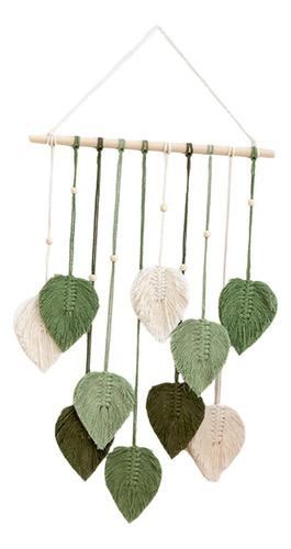 Macramé Para Colgar En La Pared, Telón De Fondo Con Verde
