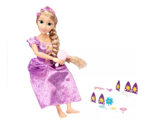 Muñeca Disney Rapunzel Articulada Tamaño Real 81 Cm