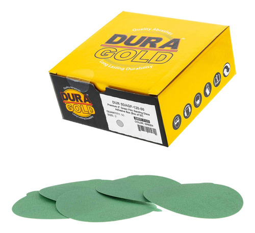 Dura-gold Discos De Lijado Psa De Pelicula Verde De 5 Pulgad