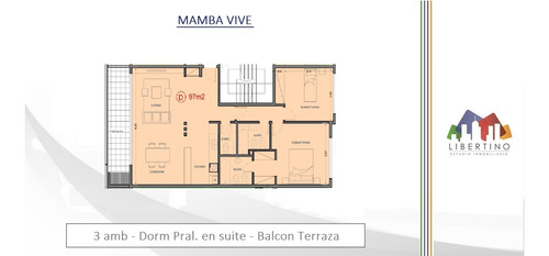 Imagen 2 de 14 de Depto 3 Amb - Suite - Balcon Terraza // Castelli 371