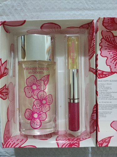 Imagen 1 de 3 de Perfume Clinique Happy In Bloom Original. Kit Con Labial 100