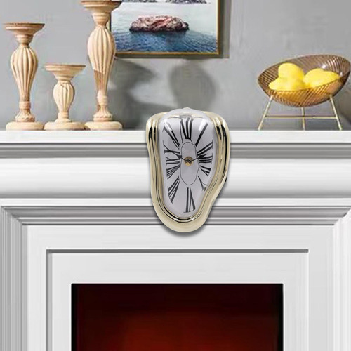 Qa1 Reloj De Fusión Reloj Decorativo Adorno De Romano De Oro