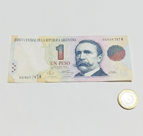 Billete 1 Peso Convertible A Argentina - Numismatica
