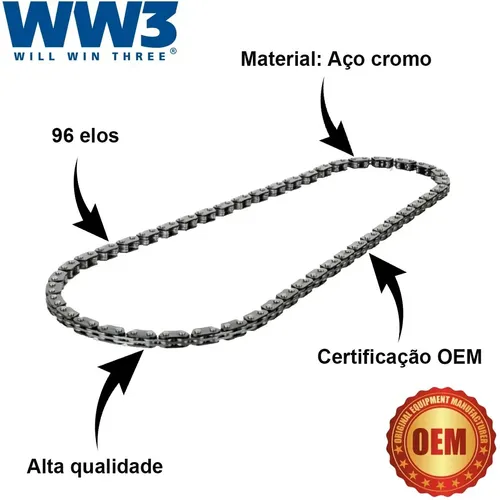 Corrente Comando Fazer Xtz Crosser Factor 150 Ybr 125 Factor