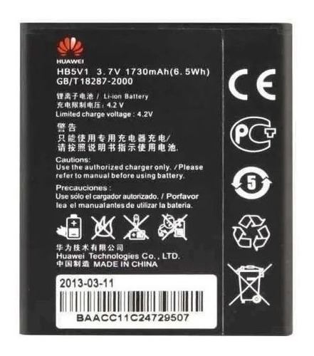 Bateria Pila Huawei Ascend Y300 Y500 Y511 Hb5v1