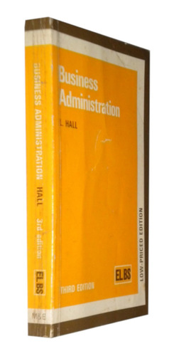 Business Administration L. Hall Acis Ambim Livro  Em Inglês (