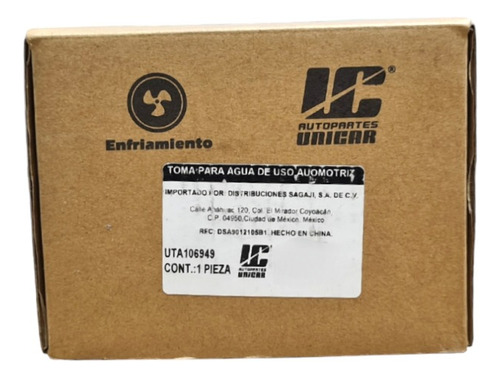Toma De Agua Spark 1.4 16-19 Cruze 1.4t Trax 1.4 Uta106949