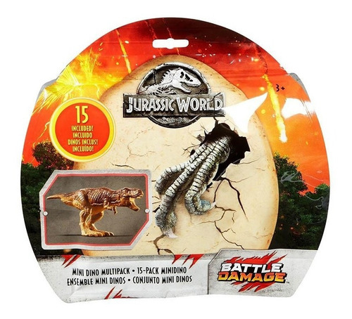 Imagen 1 de 6 de Jurassic World Mini Dinosaurios Multipack X 15 @@