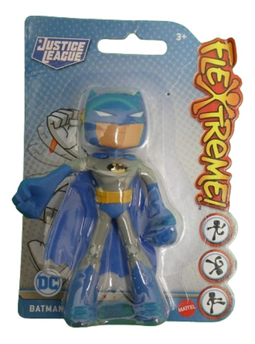 Dc Liga De La Justicia  Flextreme 10 Cm. Batman Azul